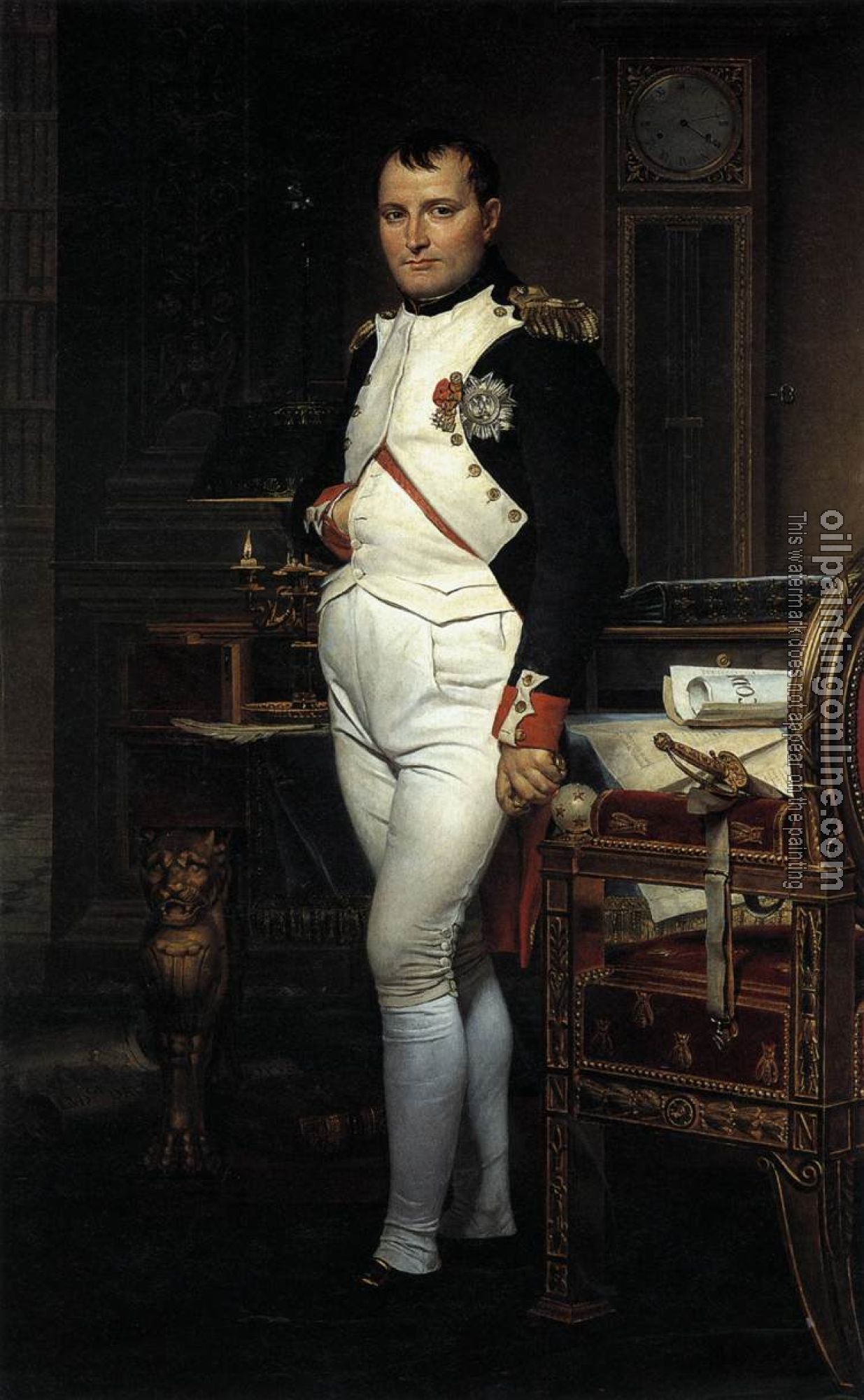 David, Jacques-Louis - Napoleon in his Study